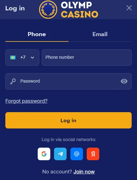 Olymp KZ Login